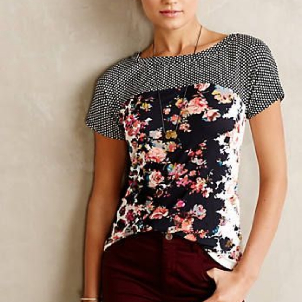 Sold! Anthropologie Weston Wear Fleur Fall Tee - Picture 1 of 6
